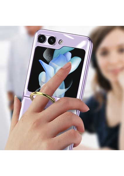 Hongshou-Samsung Galaxy Z Flip5 Için Yüzüklü Gkk Phantom Telefon Kılıfı (Yurt Dışından) modelleri