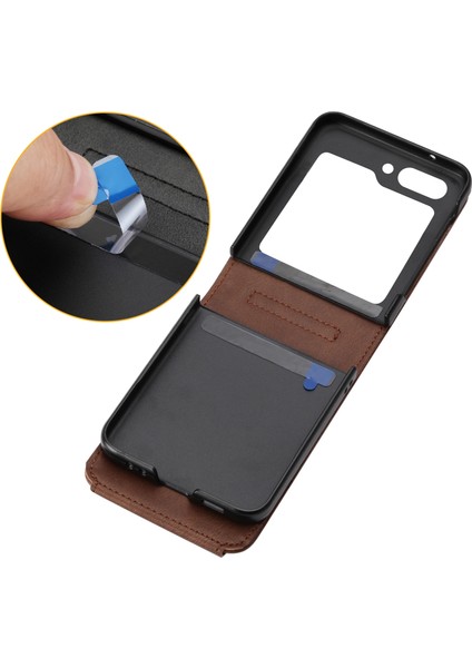 Hongshou-Samsung Galaxy Z Flip5 Için Kübik Dokulu Deri Kılıf (Yurt Dışından) modelleri
