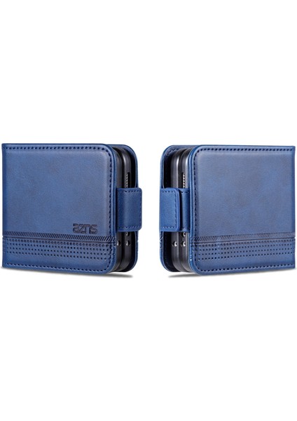 Hongshou-Samsung Galaxy Z Flip5 5g Için Azns Buzağı Dokulu Kılıf (Yurt Dışından)