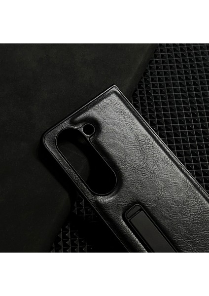 Hongshou-Samsung Galaxy Z Fold5 Için Crazy Horse Doku Tutucu Kılıf (Yurt Dışından) fiyatları