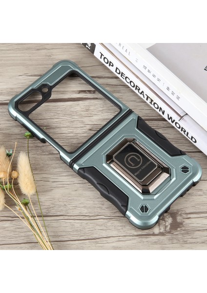 Hongshou-Samsung Galaxy Z Flip5 Için Yüzüklü Zırhlı Kılıf (Yurt Dışından) fiyatları