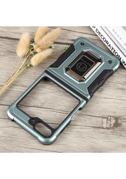 Hongshou-Samsung Galaxy Z Flip5 Için Yüzüklü Zırhlı Kılıf (Yurt Dışından) fırsatları