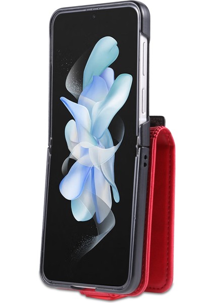 Hongshou-Samsung Galaxy Z Flip5 5g Için Azns Buzağı Dokulu Kılıf (Yurt Dışından)