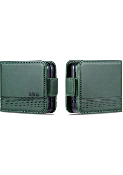 Hongshou-Samsung Galaxy Z Flip5 5g Için Azns Buzağı Dokulu Kılıf (Yurt Dışından)