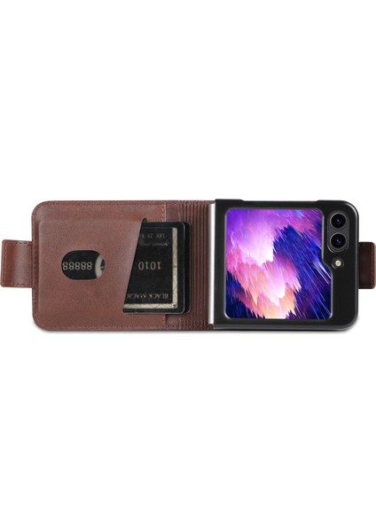 Hongshou-Samsung Galaxy Z Flip5 5g Için Azns Buzağı Dokulu Kılıf (Yurt Dışından) modelleri