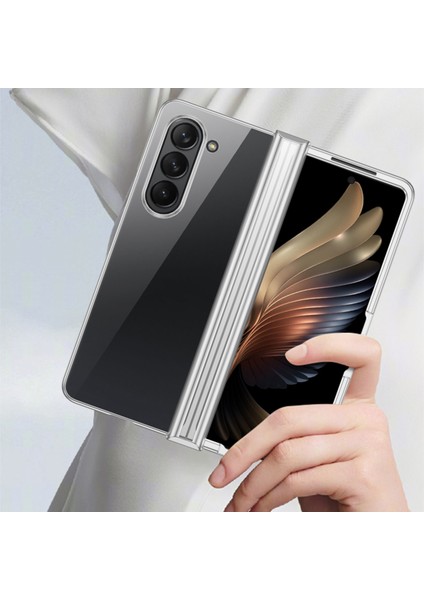 Hongshou-Samsung Galaxy Z Fold5 Için Elektroliz Kaplamalı Telefon Kılıfı (Yurt Dışından)