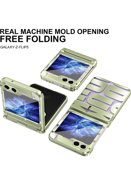 Hongshou-Samsung Galaxy Z Flip5 5g Için Elektrokaplama Katlanır Kılıf (Yurt Dışından) modelleri