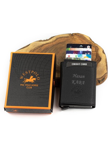 West Polo 5550 Hakiki Deri Mekanizmalı Cüzdan & Suni Mekanizmalı Kemer Erkek Set fiyatları