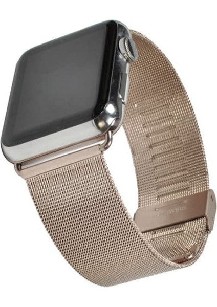 Apple Watch 7-8 41MM 6-5-4 40MM Kayış Kordon Milano Metal Klasik Kopça 3-2-1 38MM