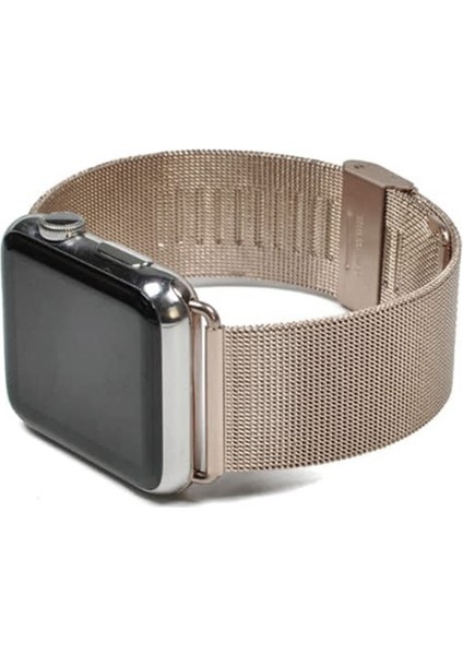 Apple Watch 7-8 41MM 6-5-4 40MM Kayış Kordon Milano Metal Klasik Kopça 3-2-1 38MM