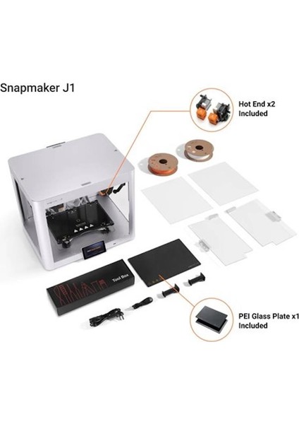 J1S Yüksek Hızlı Idex 3D Yazıcı (Cooling Fan Dahil)