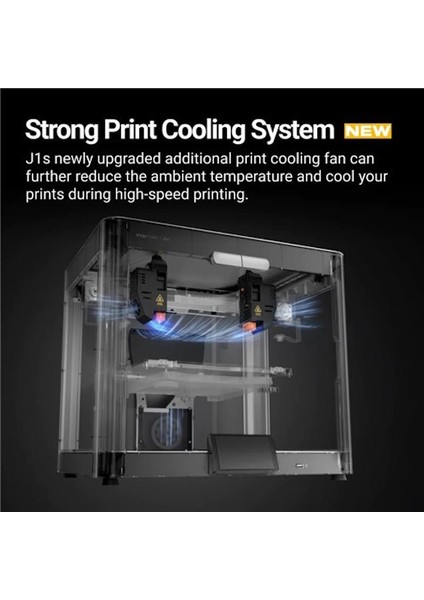 J1S Yüksek Hızlı Idex 3D Yazıcı (Cooling Fan Dahil)