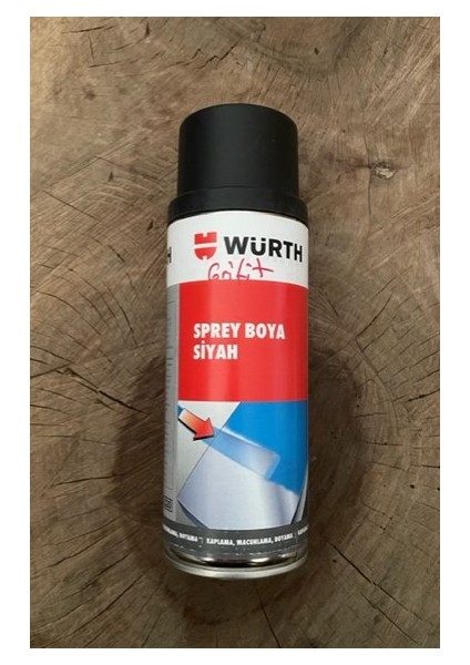 Wrt 400 ml Grifit Siyah Sprey Boya Tampon ve Oto Boyası