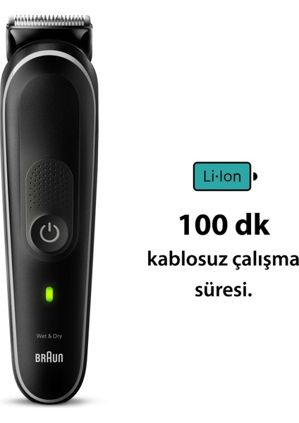 Series 5 MGK5420 Hepsi Bir Arada Şekillendirme Seti, 9’u 1 Arada Erkek Bakım Kiti