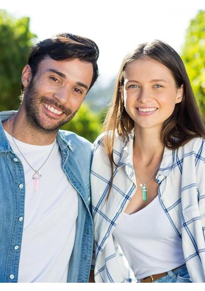 Çift Kolye Kristal Kolye Erkek Arkadaşı ve Kız Arkadaşı Kolye Kalp Eşleştirme Kolye Çiftler Için Sevgililer Takı Hediyeler Kadın Erkek Için (Yurt Dışından) fiyatları