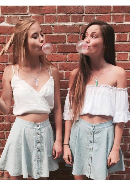 Çift Kolye Kristal Kolye Erkek Arkadaşı ve Kız Arkadaşı Kolye Kalp Eşleştirme Kolye Çiftler Için Sevgililer Takı Hediyeler Kadın Erkek Için (Yurt Dışından) fırsatları