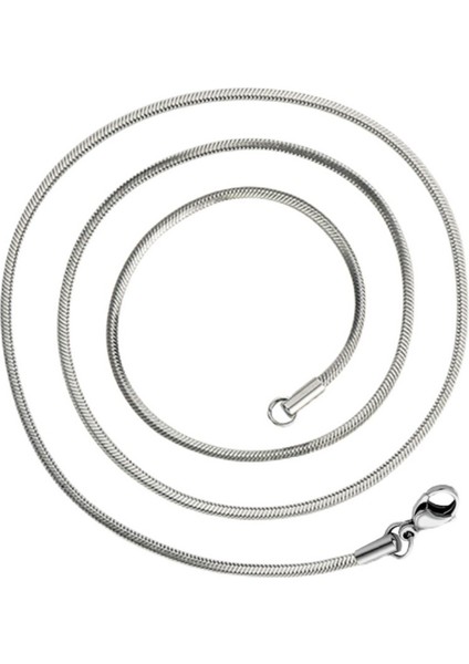 Erkek Titanyum Çelik Kolye - Gümüş (Yurt Dışından)