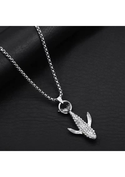 Erkekler ve Kadınlar Için Balina Kolye Kolye Moda Hip Hop Taklidi Kolye Çift Aksesuarları (Yurt Dışından) modelleri