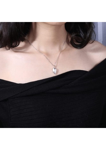 Eşleşen Çiftler Kolye Ilk Kalp, Best Friend Kolye Çiftler Için Manyetik Kalp Kolye Hediyeler Kız Arkadaşı Erkek Arkadaşı Için Sevgililer Günü Hediyeleri (Yurt Dışından)