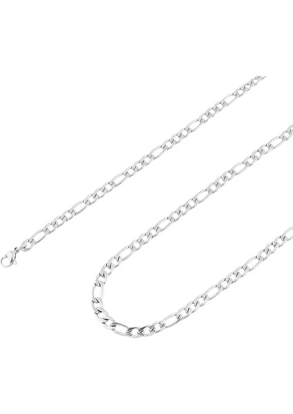Erkek Kadın 24 Ayar Gerçek Altın Kaplama Figaro Zincir Paslanmaz Çelik Kolye, Geniş 3mm 5mm 7mm 9mm (Yurt Dışından) fırsatları