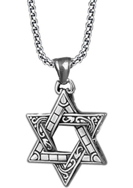 Yıldız Uçlu Kolye - Gümüş (Yurt Dışından)