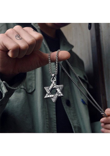 Yıldız Uçlu Kolye - Gümüş (Yurt Dışından) fırsatları