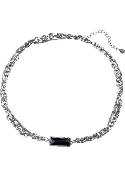 Çelik Kolye - Gümüş (Yurt Dışından)