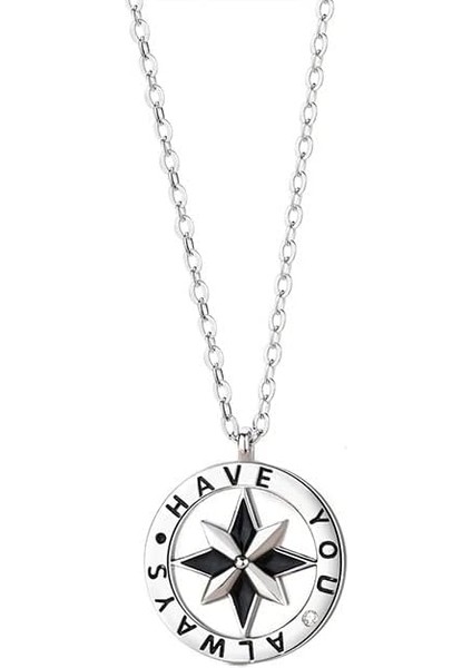 14 Ayar Altın Moissanite Sekizgen Kolye, Sekizgen Pusula Kolye-Güzel Çift Set Kolye, Harika Sevgililer Günü Hediyesi (Yurt Dışından)