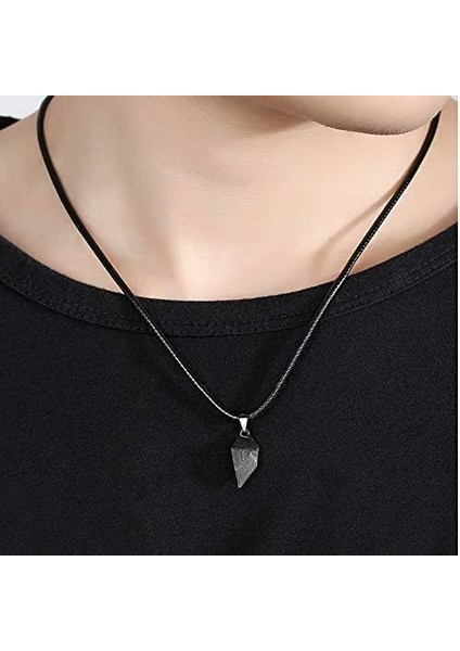Iki?ruh?bir?kalp?pendant?kolye?taş?çift?siyah?beyaz?minimalist?mıknatıs?mesafe?arkadaşlık?sade?takı?takım?erkek?kadın (Yurt Dışından)