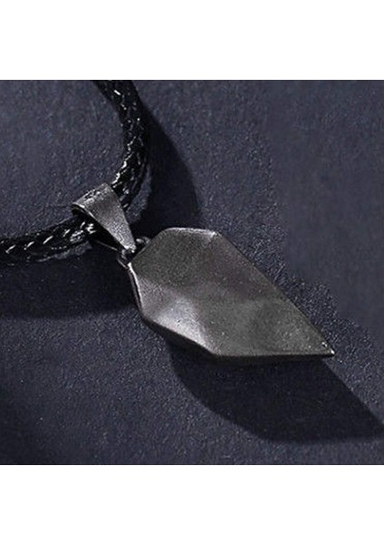 Iki?ruh?bir?kalp?pendant?kolye?taş?çift?siyah?beyaz?minimalist?mıknatıs?mesafe?arkadaşlık?sade?takı?takım?erkek?kadın (Yurt Dışından)