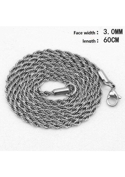 Titanyum Kolye - Gümüş (Yurt Dışından)