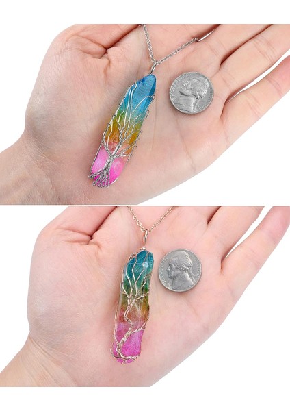 Adet Doğal Şifa Kristal Taş Kolye Kolye Seti Reiki Obsidyen Temizle Kuvars Kolye Onun ve Onun Değerli Taş Çift Kolye Erkek Kadın Koruma Takı Sevgililer Günü Için Hediye, Doğum Günü (Yurt Dışından) modelleri