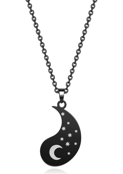 Best Friend Kolye Eşleşen Çiftler Kolye Paslanmaz Çelik Yin Yang Takı Hediyeler Kadın Erkek Için (Yurt Dışından) fırsatları