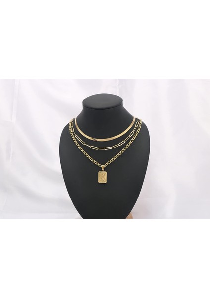 Kadın Erkek Genç Kızlar Için Ilk Altın Kolye En Iyi Arkadaş Moda Trendy Figaro Zincir Kare Harfler Paslanmaz Çelik Kolye Kolye Kişiselleştirilmiş 26 Alfabe 18K (Yurt Dışından)