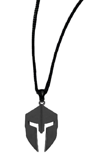 Spartan Kask Kolye Kolye Hip Hop Erkekler Kadınlar Çift Kolye Kolye Severler Için Rapçi Paslanmaz Çelik Takı (Yurt Dışından)