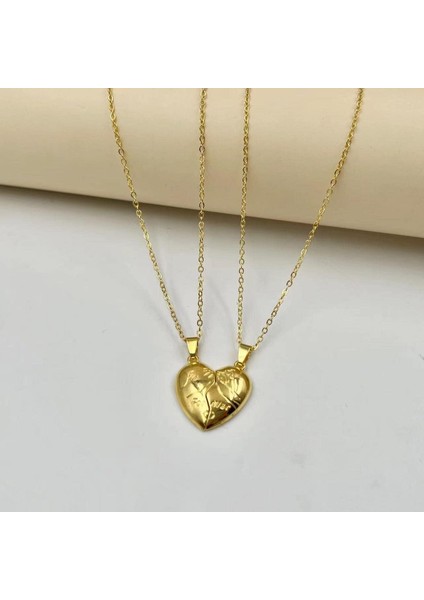 Çiftler Için Eşleşen Kolyeler, Pinky Promise Eşleşen Çift Kolyeler, Kendisi ve O Için Çift Kalp Kolye Kolye, Sevgililer Günü Hediyeleri En Iyi Arkadaşlar Bff Dostluk Takıları (Yurt Dışından) fırsatları