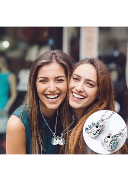 Çift Kalp Veya Kedi Bff Kızlar Için En Iyi Arkadaş Bulmaca Dostluk Kolye Kolye, 316L Paslanmaz Çelik (Yurt Dışından) modelleri