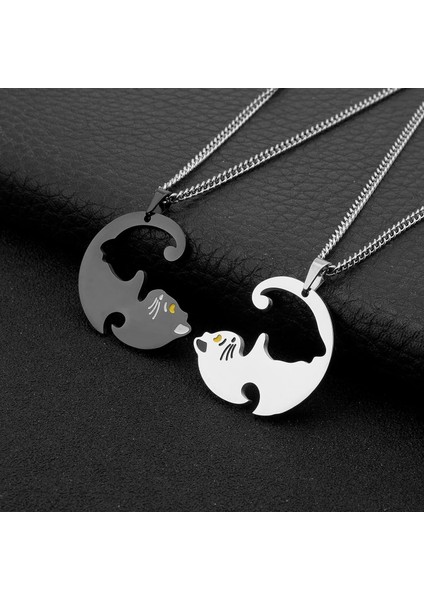 Bff Kolye 2 Adet/takım Yin Yang Tai Chi Kediler Kolye Kolye Dostluk Bff Severler Çift Doğum Günü Hediyesi Arkadaş Sevgililer Günü Hediyeleri (Yurt Dışından) modelleri