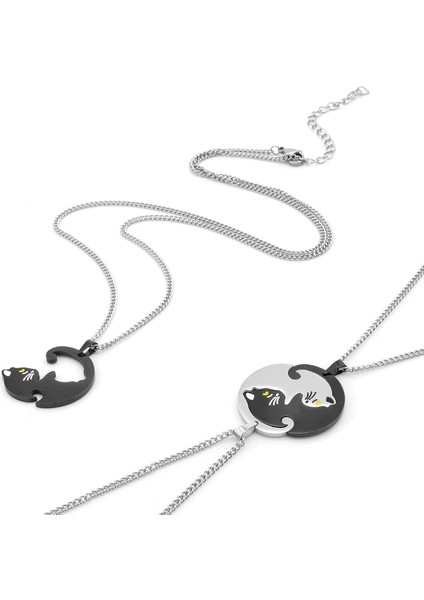 Bff Kolye 2 Adet/takım Yin Yang Tai Chi Kediler Kolye Kolye Dostluk Bff Severler Çift Doğum Günü Hediyesi Arkadaş Sevgililer Günü Hediyeleri (Yurt Dışından) fırsatları