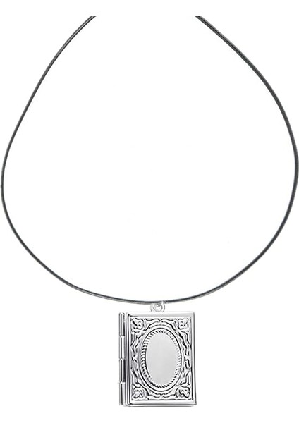 Dini Incil Kitap Madalyon Kolye Charms Vintage Antik Bronz Yüzen Madalyon Fotoğraf Çerçevesi Yaşam Bellek Fotoğraf Tutucu Erkekler Için Kolye (Yurt Dışından)