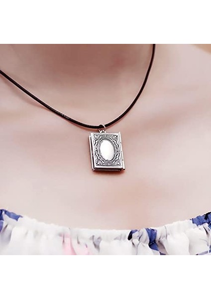 Dini Incil Kitap Madalyon Kolye Charms Vintage Antik Bronz Yüzen Madalyon Fotoğraf Çerçevesi Yaşam Bellek Fotoğraf Tutucu Erkekler Için Kolye (Yurt Dışından) fiyatları