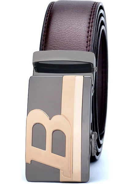 Erkek Otomatik Toka Kemer - Kahverengi (Yurt Dışından)