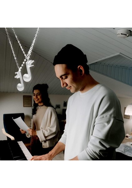 Eşleşen Müzik Notası Kolye Çiftler Için Erkek Arkadaşı Kız Arkadaşı Için Hediyeler Best Friend Kolyeler 2 Kadın Erkek Için Müzikal Hediye Gitarist Piyanist Besteci Müzisyen Hediyeler (Yurt Dışından) fırsatları