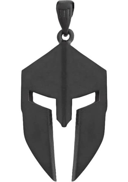 Spartan Kask Kolye Kolye Hip Hop Erkekler Kadınlar Çift Kolye Kolye Severler Için Rapçi Paslanmaz Çelik Takı (Yurt Dışından)
