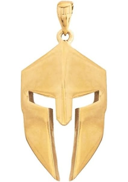 Spartan Kask Kolye Kolye Hip Hop Erkekler Kadınlar Çift Kolye Kolye Severler Için Rapçi Paslanmaz Çelik Takı (Yurt Dışından)