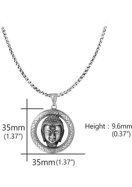 Buda Sakyamuni Ganesha Charm Kolyeler Erkekler Kadınlar Için Budaizm Hediye Erkek Arkadaşlar Için Hediye Kardeş Kuzen Aile Torun Yeğen Büyükbaba Paslanmaz Çelik Amca Noel Doğum Günü (Yurt Dışından) fiyatları