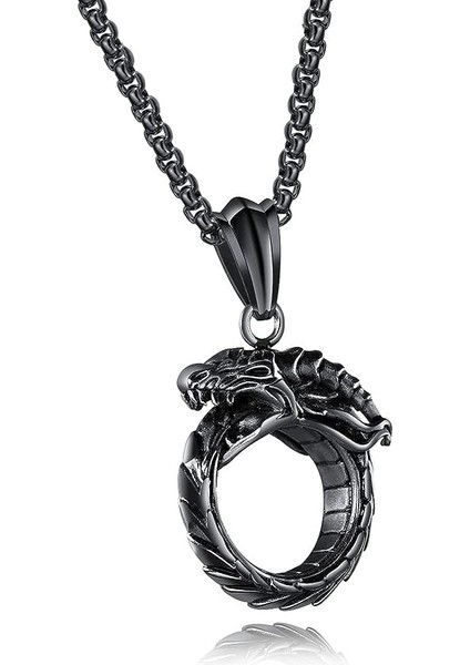 Çapraz Ebedi Yüzük Kolye Kolye Paslanmaz Çelik Kolye Kolye Erkekler Kadınlar Için En Iyi Arkadaşı Kolyeler (Yurt Dışından)