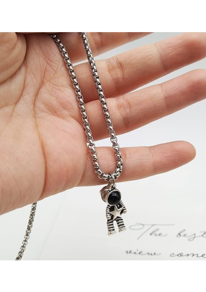 Adet Paslanmaz Çelik Çiftler Kolye Astronomi Uzay Adamı Eşleşen Çift Kolye VALENTINEU2019S Günü Hediyesi Onun Veya En Iyi Arkadaşlar Takı (Yurt Dışından) modelleri