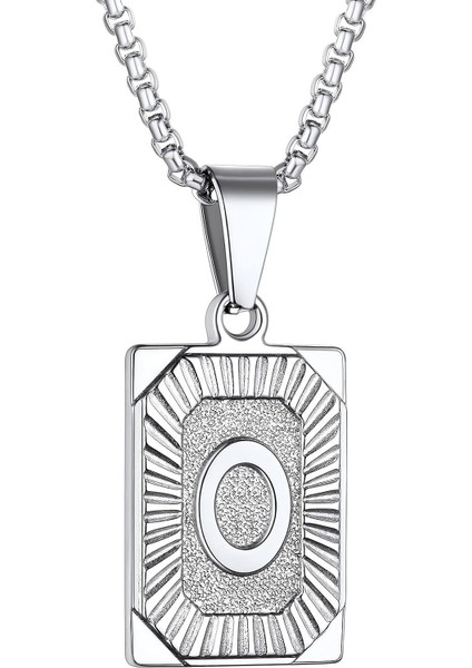 Unisex Az Ilk Kolye Erkek Bayan Çift Isim Bildirimi Büyük Harf Etiketi Charm Kolye Sarı Altın/paslanmaz Çelik/siyah Ton, Gönderme Kutusu Zinciri 22 Inç, Hediye Paketi (Yurt Dışından)