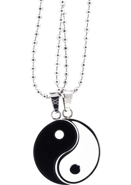 Kişilik Paslanmaz Çelik Bff Yin Yang Kolye – Çiftler Için Eşleşen Yin ve Yang Kolyeler Erkek Kadın Erkek Kız - Yin Yang Kolye Kolye 2 Kişilik Best Friend Kolyeler (Yurt Dışından)